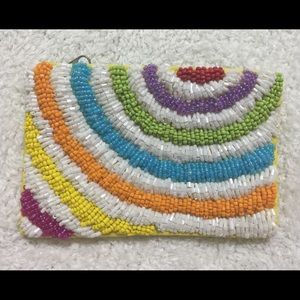 Beaded change purse